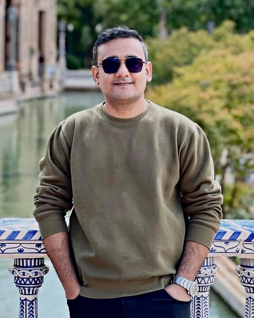 Sohail Anwar at Plaza de España, Seville, Spain